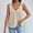 Beige, variant on Womens Tank Tops Loose Pink Summer V Neck Comfy Casual T Shirts Fashion Sexy Sleeveless Solid Breathable Soft Blouse L