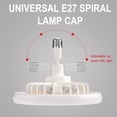 thumbnail image 5 of Realhomelove E27 Ceiling Fan With Lights,Enclosed Low Profile Fan Light,Ceiling Light With Fan,Hidden Electric Fan Delier Gimbal Lamp Holder, 5 of 9