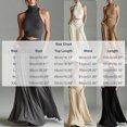 thumbnail image 3 of Hulanddfd Women's Set Sleeveless High-Neck Top and Skirt Solid Two-Piece Set Black Size L, 3 of 7