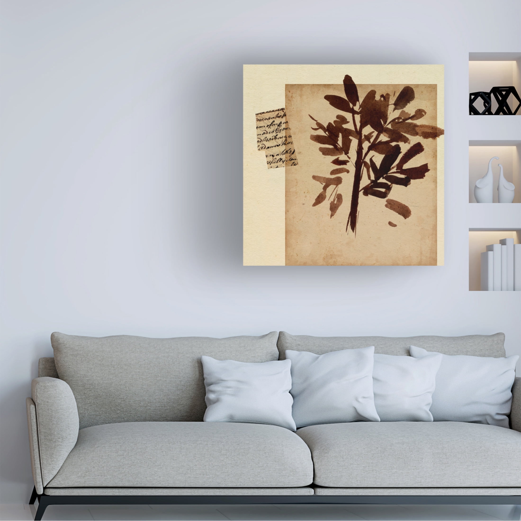 Canvas Wall Art - Melissa Wang 'Last Memory IV' Wall Art for Living Room, Bedroom, or Office Décor by Trademark Fine Art - 18 x 18 Inches