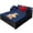 Navy, variant on Chateauy Extra Large Wicker Daybed for Outside with Soft Padded Cushion – Rattan Lounger for Porch, Deck, Balcony