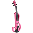 thumbnail image 4 of Tcbosik 4/4 Silent Electric Violin with Headphone and Connecting Line, Full Size String Instrument with Case, Bow and Rosin for Beginner, Pink, 4 of 11