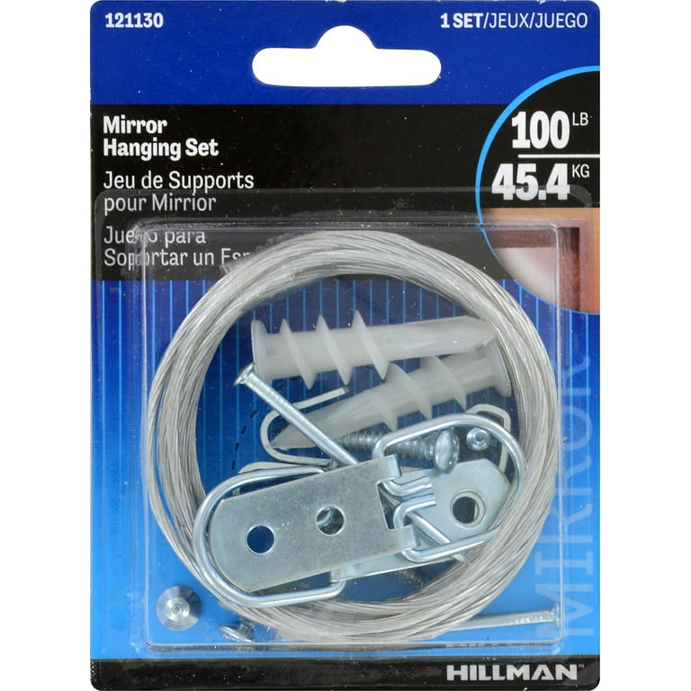 Hillman Anchor Wire Heavy-Duty Mirror And Picture Hanger Kit 121130 Pack of  5 