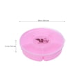 thumbnail image 3 of BESTOYARD Modern European-Style Living Room Melon Snack Storage Box with Lid Dry Fruit Tray Multi-Purpose Pink Vegetable Plate, 3 of 5