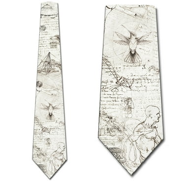 Art Ties Mens Da Vinci Necktie Novelty Tie by Three Rooker