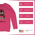 thumbnail image 6 of Military Mom Women's Long Sleeve T-shirt Proud Mom Life Messy Bun Sunglasses Mother's Day Mama Mommy Active Duty Veteran Vet, 6 of 7