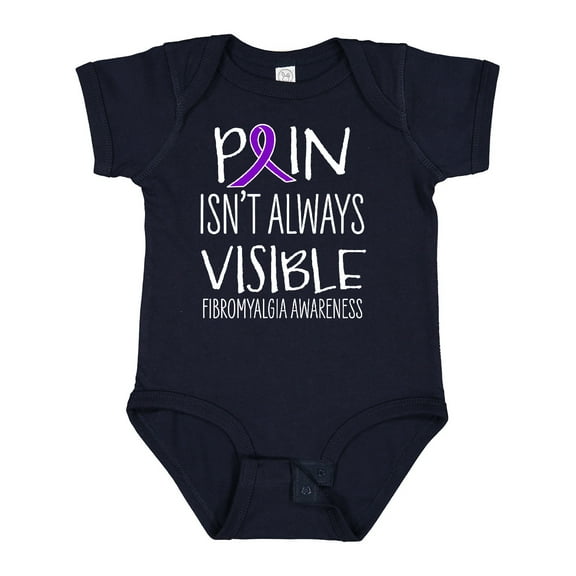 Inktastic Fibromyalgia Awareness Pain Isn't Always Visible Boys or Girls Baby Bodysuit