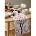 thumbnail image 4 of Japanese Style Sakura Table Runner Wedding Decoration Cotton Linen Table Runner for Holiday Party Kitchen Table Decor, 4 of 4