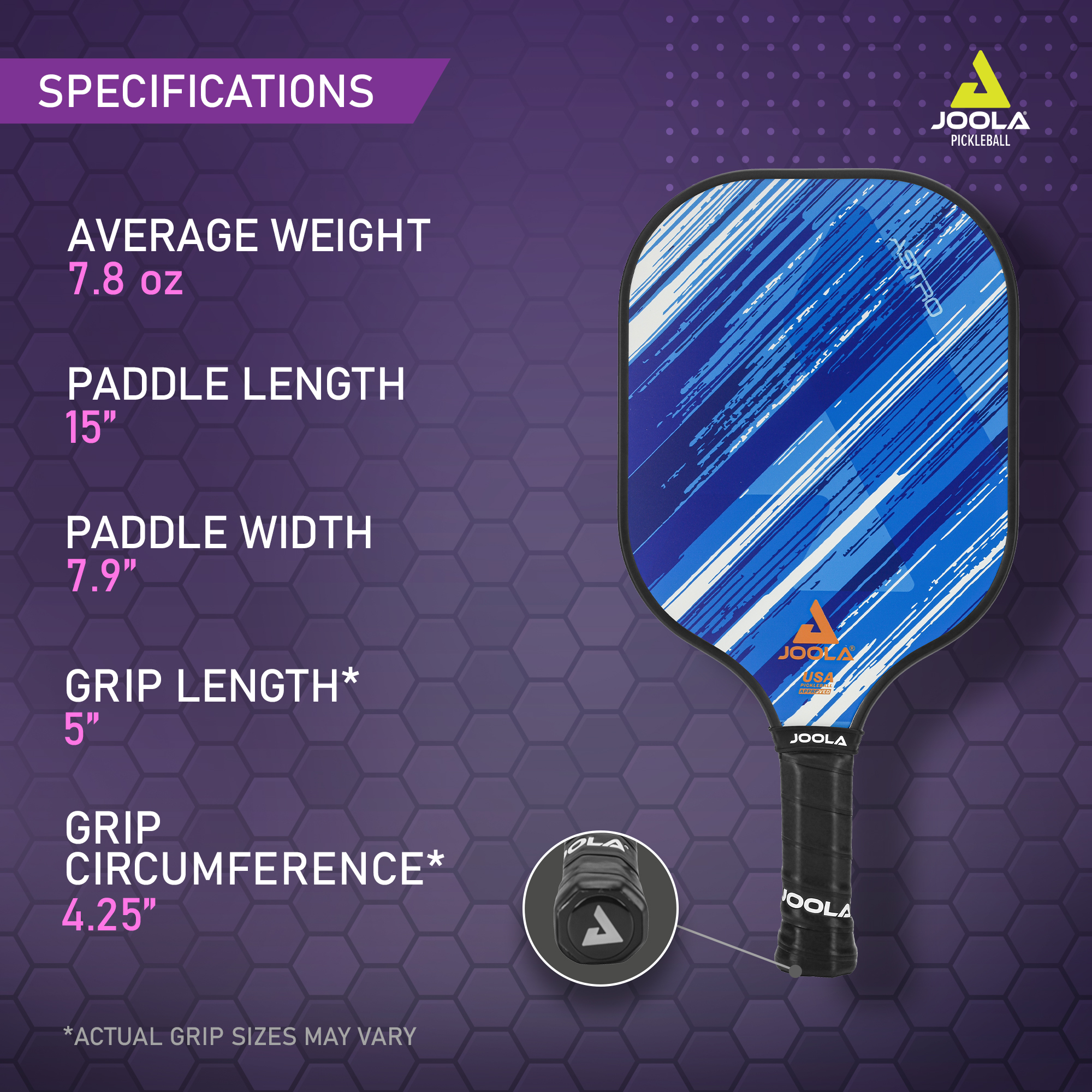 JOOLA Astro Fiberglass Pickleball Paddle, Blue photo 2