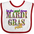 thumbnail image 3 of Inktastic Mardi Gras Let the Good Times Roll Boys or Girls Baby Bib, 3 of 4