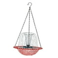 thumbnail image 2 of Fuente de baño de pájaros solar colgante, cuenco de baño de pájaros, fuente de baño decorativa, baño de pájaros, baño de pájaros al aire libre, agua c rosa, 2 of 8