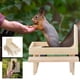 thumbnail image 1 of Comedero de Aves de Madera, Estación de Alimentación para Jardín Exterior, con Banco, Diseño a Prueba de Ardillas, Incluye Percha, 21 x 18 x 18 cm, para Aves de Jardín, Alimentación de Aves Silvestres, 1 of 8