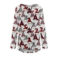 thumbnail image 4 of Blusas Navideñas Para Mujer Blusas de Manga Larga Cuello Redondo Camisa de Jersey Odeerbi  ODB184254, 4 of 5