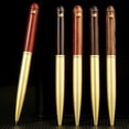 thumbnail image 6 of 4Pcs Wood Signing Pen Metal Gel Pen Office Signing Pen Twist Action Refillable Write Smoohtly Business Gift Pen, 6 of 21