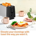 thumbnail image 3 of Asoricing 2 Slice Toaster, 6 Toast Settings with Cancel Function, Removable Crumb Tray for Easy Cleaning, Wide Slot Toaster for Breads, Bagels, English Muffins & Waffles, 3 of 7