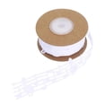 thumbnail image 3 of Elodie Music Note Ribbon Craft Ribbon Solid Color Polyester 10 Yards for Wedding Winter White, 3 of 7