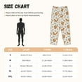 thumbnail image 2 of Cauagu Squirrel And Leaves Pajama Pants for Women Loose Fit Wide Leg Trouser Pants Casual Elastic Waist Drawstring Lounge Pants, 2 of 6
