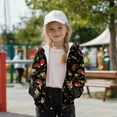 thumbnail image 3 of Xoenoiee Ladybug Flower Print Zip Up Hooded Sweatshirt for Girls Graphic Jacket with Front Pocket Long Sleeve Coat Activewear T-shirts Casual Coat Spring Fall Clothes, 14-16 Years, 3 of 7