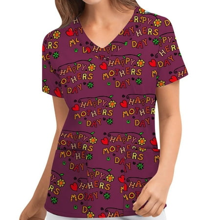 

Women Plue Size Animal Print Casual Short Sleeve V-neck Carer Top Please buy one or two sizes up