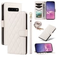 thumbnail image 1 of Samsung Galaxy S10 Plus Phone Case , Wallet Flip Cover Adjustable Crossbody Lanyard Magnetic Card Slots, 1 of 5