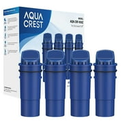 AQUA CREST Replacement for Pitcher Water Filter, CRF950Z, CRF950Z3A, PPF951K, CR-1100C, PPT700W, CR-6000C, PPT711W, PPT711 and More Pitchers and Dispensers, NSF Certified (4 Pack)