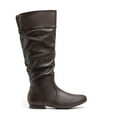 thumbnail image 2 of BURUDANI Women's Wide Calf Knee High Pull On Fall Weather Winter Riding Boots, 2 of 7