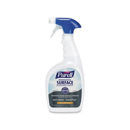 Professional Surface Disinfectant Fresh Citrus  32 oz Spray Bottle  6 Bottles and 2 Spray Triggers/Carton