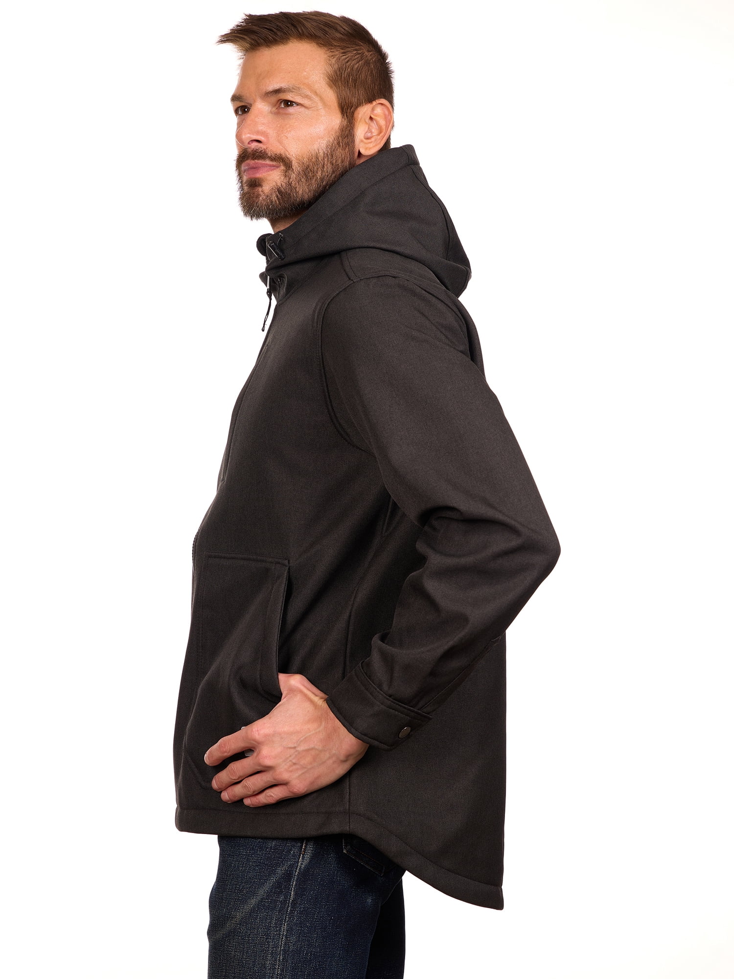 Bass Creek Outfitters Men's Twill Bonded Fleece Softshell Jacket, Sizes M-2XL