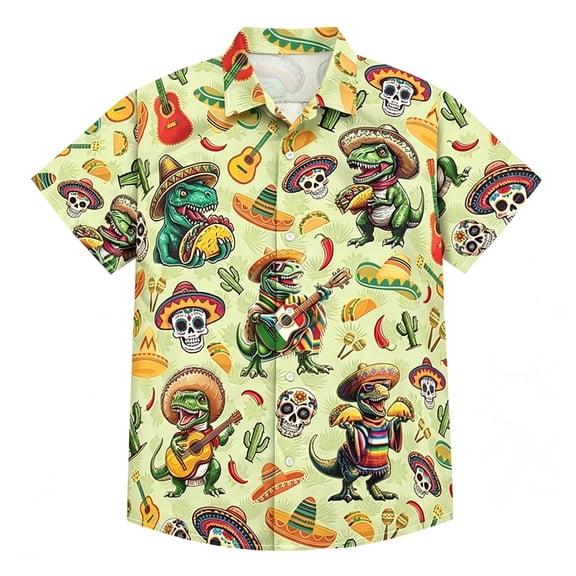 YAYUBA Boys T Shirts 5t Round Neck Solid Color Back To School Short Sleeve T Shirts Comfy Vacation Tops Preppy Toddler Boy Clothes, 6-7 Years, Green
