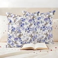 thumbnail image 3 of Purple Brown Spring Floral Outdoor Waterproof Pillow Covers, Watercolor Blooming Botanical Summer Decorative Square Throw Pillowcase Sofa Cushion Sham for Patio/Couch/Chair, 26"x26" 2 Pack, 3 of 8