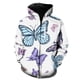 thumbnail image 1 of Sudadera con capucha con estampado 3D de mariposas de dibujos animados para hombre y mujer, estilo Harajuku, con cremallera, 1 of 6