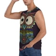 thumbnail image 3 of Gaeub Boho Owl Men's Sleeveless Muscle Shirts Workout Tank Tops, Odor Protection and Comfortable - XX-Large, 3 of 8