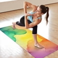 thumbnail image 6 of Colorful Tie Dye Stain Pattern Hot Yoga Mat Towel Non Slip for Hot Yoga - Quick-Drying Yoga Mat Cover with 4 Corner Pockets with Travel Bag - Hot Yoga Towel Non Slip 70"x26", 6 of 6