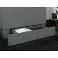 thumbnail image 6 of AFI Hamilton Full Solid Wood Murphy Bed Chest with Built-In Charger in Gray, 6 of 6