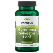 Swanson Herbal Supplements Full Spectrum Gymnema Sylvestre Leaf 400 mg Capsule 100ct