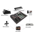 thumbnail image 6 of BIMZUC Bluetooth Audio Mixer 4-Channel Sound Board Console Desk System Interface for Live Streaming Karaoke Recording Studio PC MAC (100-240V, US Plug), 6 of 9