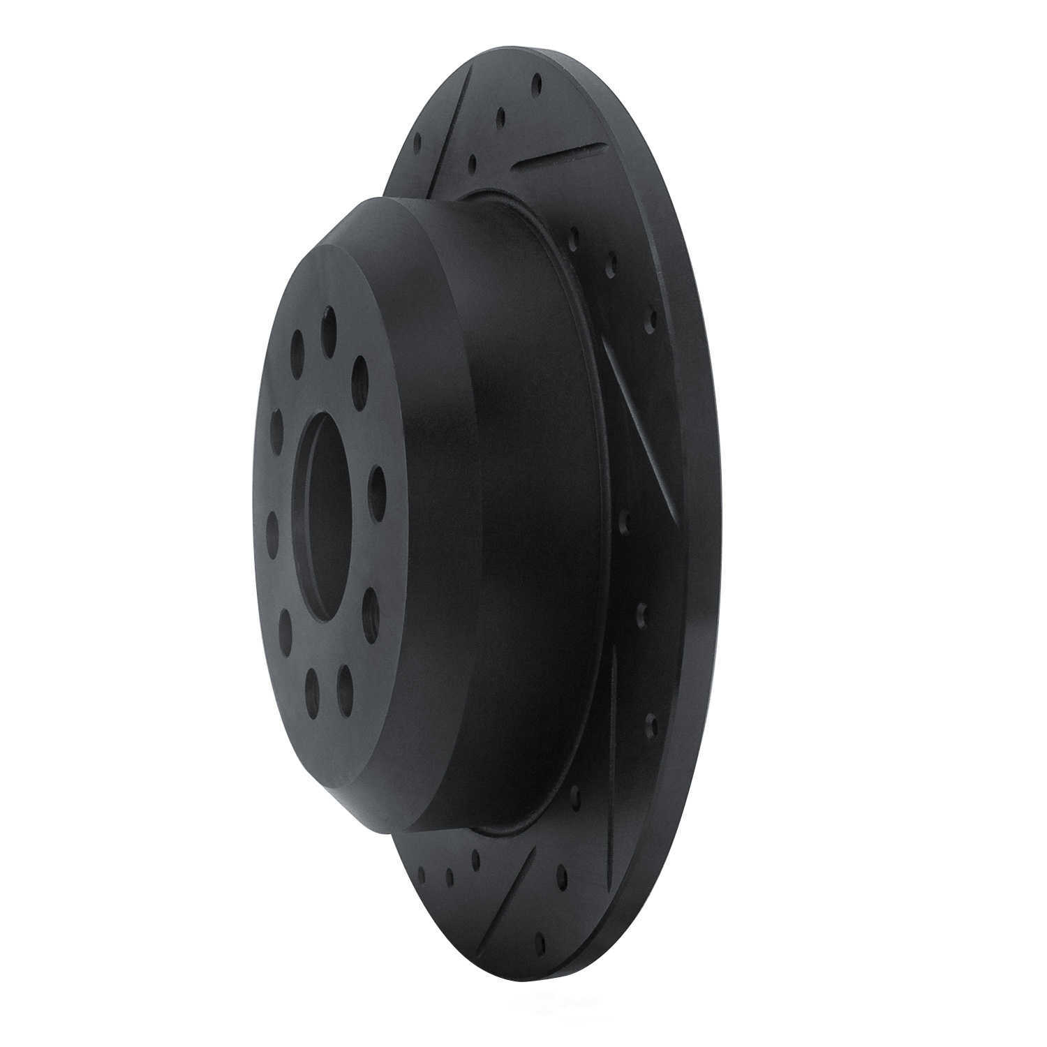 Dynamic Friction Company 633-42041L DFC Brake Rotor - Drilled And Slotted - Black