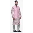 thumbnail image 2 of Atasi Ensemble Kurta Pyjama Imprimé Veste Col Mandarin Chemise Ethnique Traditionnelle, 2 of 5