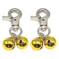 thumbnail image 1 of Guardoinrt 2pack/lot Clear And Crispy Sound Dog Bell Collar Charm Fun For Everyone Convenient And Portable Silver+Gold, 1 of 6