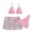 Pink, variant on SHenli Girls Swimsuit Size 6 Ruffle Bikinis for Drawstring Tankini with Shorts 3-Piece Girls Bathing Suits Size 14-16 Hawaiian Swimwear Set Girl