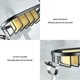 thumbnail image 2 of Estante De Almacenamiento Para Barra De Ducha De Baño, Soporte De Jabón De Aluminio Espacial, Escurridor De Grifo De Cocina Con Ganchos, Instalación Sin Perforaciones Kearding HA020051-00, 2 of 5
