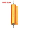 thumbnail image 2 of Unique Bargains Aluminum Case Resistor 100W 2.5 R Wirewound Yellow, 2 of 4