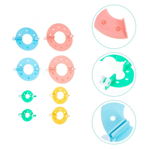 GOOHOCHY 16 Pcs Pompom Knitter Knitting Machine Professional Tool