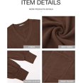 thumbnail image 7 of FreshPretty Women's Ribbed Long Sleeve Tops Summer Spring Pullover Knit Casual V Neck Blouses Trendy Loose Fit Tunic Top, 7 of 7