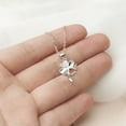 thumbnail image 6 of Birthday Gifts - Friend Gift - Birthday Gifts for Her - Best Friend Birthday Gifts - Best Friend Necklace - Sterling Silver Clover necklace, 6 of 8