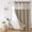 Beige, variant on No Hook Boho Farmhouse Shower Curtain with Snap-in Fabric Liner set-71Wx74H(72H),Tufted Chevron Striped Hotel Grade Cloth Shower Curtains for Bathroom with Window,Water Repellent,Lavender