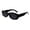 Black frame gray pie, variant on Rivet Studded Sun Glasses Polarized Lens Unisex Eyewears UV400 Protections Eye Glasses for Fashion Lover Hiphop Accessory