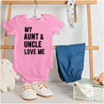 thumbnail image 3 of Auntie Uncle Present Loved Niece Cute Romper Boys or Girls Infant Baby Brisco Brands 6M, 3 of 6