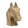 thumbnail image 5 of Wood Horse Figurine Sculpture - Handcrafted Rustic Wooden Decor for Home, Office, Bedroom & Living Room - 10" Brown Accent Art Piece, 5 of 10