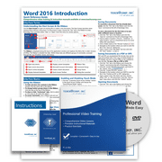 Learn Word 2016 Deluxe Training Tutorial- Video Lessons, PDF Instruction Manual, Quick Reference Software Guide for Windows by TeachUcomp, Inc.